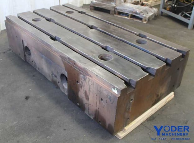 40" x 77-3/4" T-slotted riser table, 4 T-slots, #62464 - Image 2