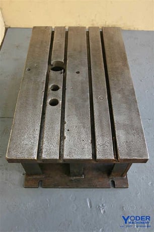 Steel fabricated box drill table, 42 L x 26 width x 18 H, 4 T-slots, #19987 - Image 4