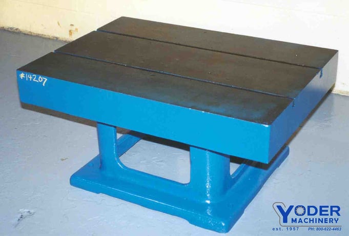 Natco box drill table, 42 L x 30 width x 20 H, 2 T-slots, #14207 - Image 1