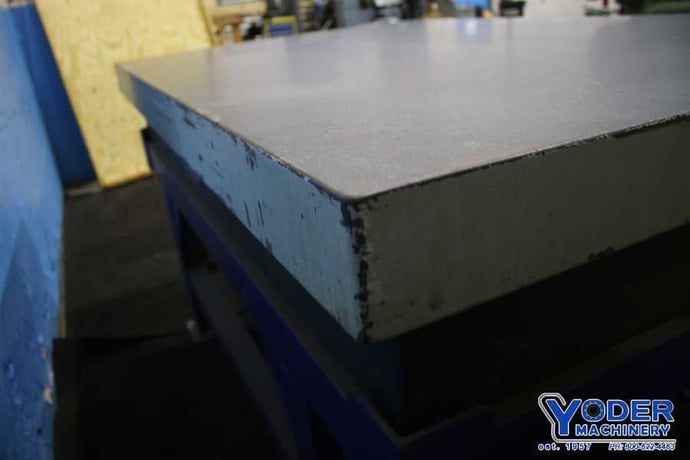 Granite table on stand, Rahn, 72" L x 48" W x 10" thickness, charcoal color, #76220 - Image 6