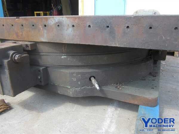 50" x 60" Cincinnati air lift rotary table, 6 T-Slots, #57686 - Image 6
