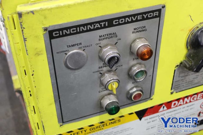72" Cincinnati #2CV06-H, shear stacker, 20 gauge material, 32" shear passline, 1 HP, #72227 - Image 6