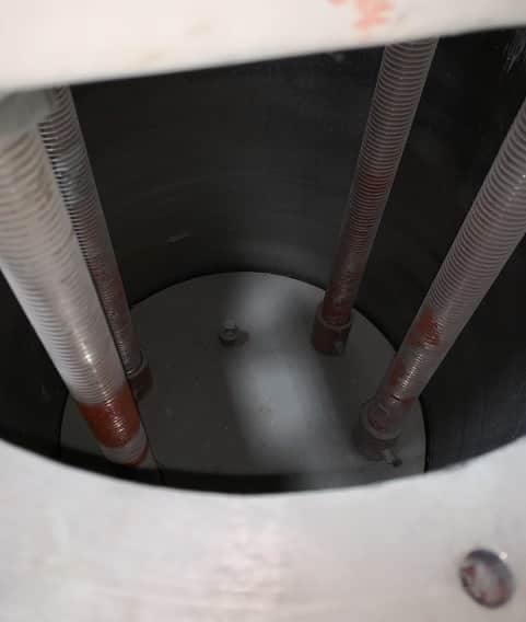 5 gallon Reynolds Industries #A1:L10-5/2, dual shaft vacuum industrial paste mixer & discharge press - Image 4