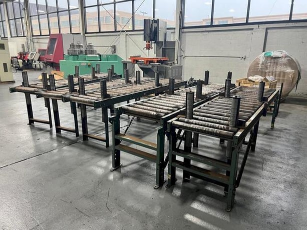 24" wide x 10' long Roller conveyors, (4 available) sections - Image 1