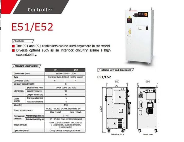 Kawasaki, BU015X, E52 controller, 7-Axis sealing/dispensing tobot, Teach pendant, brand new, #104979 - Image 3