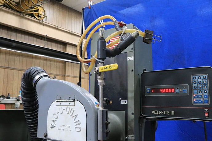 6" x 12" Mitsui #MSG-200MH, high precision hand feed surface grinder, 8" x 3/4" x 1-1/4" wheel, PMC, Acu-Rite - Image 5