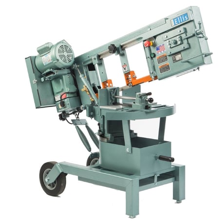 8" x 10" Ellis #1600, miter bandsaw, 10' x 1" blade, 55-115-230 FPM, 10" wheel, new - Image 1