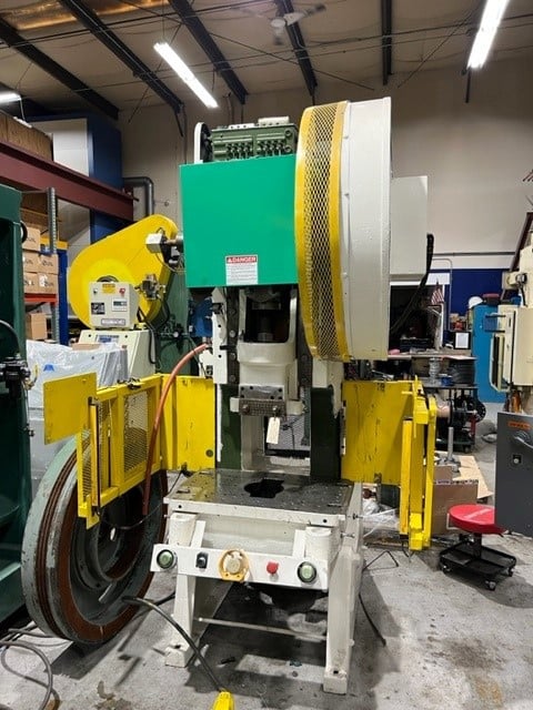 60 Ton, Minster #6, OBI power press, 5" stroke, 3" slide adj., 0-100 SPM, s/n 6-7362, #1450 - Image 1