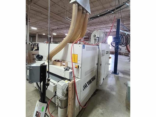 43" DMC #Unisand-K-1100, 3-Head Bottom & 3-Head Top Wide Belt, 44" x 103" abrasive belts, 18.5 kW/15 kW roll - Image 5