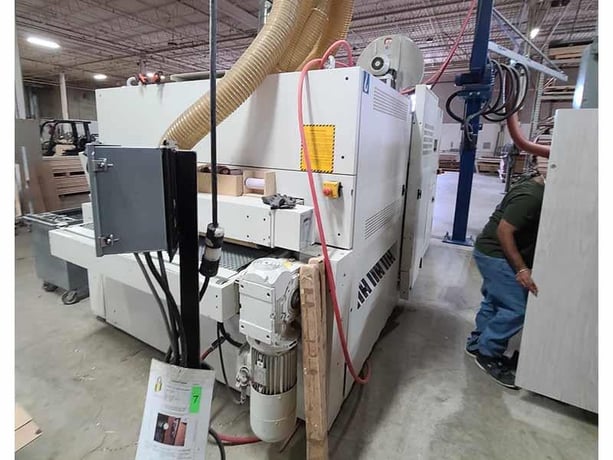 43" DMC #Unisand-K-1100, 3-Head Bottom & 3-Head Top Wide Belt, 44" x 103" abrasive belts, 18.5 kW/15 kW roll - Image 7