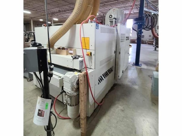 43" DMC #Unisand-K-1100, 3-Head Bottom & 3-Head Top Wide Belt, 44" x 103" abrasive belts, 18.5 kW/15 kW roll - Image 8