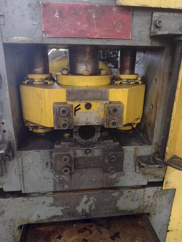Mitchell, 4 die in line tubular conveyor roll shaft end forming machine, 25000 lb. - Image 10