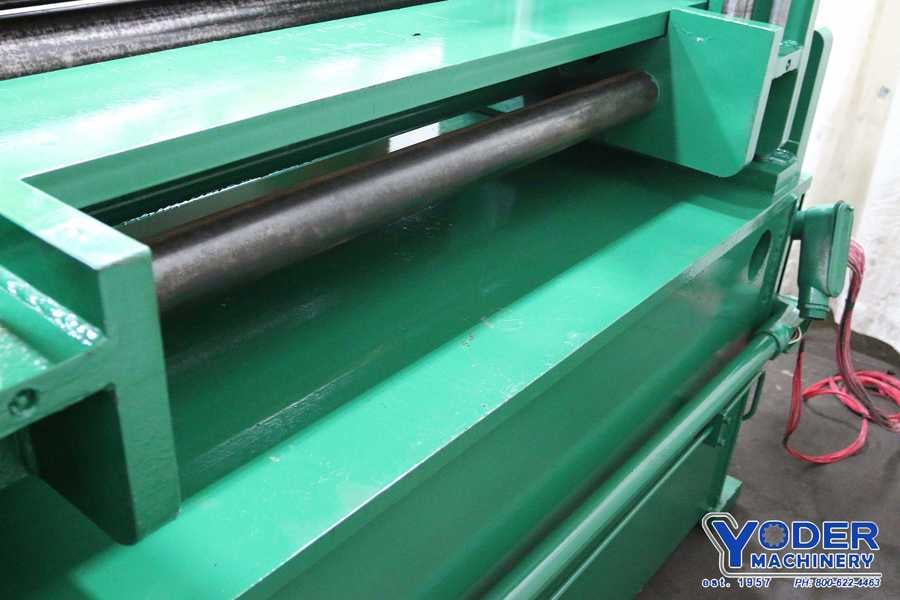 5' x 5.5" Cincinnati, pinch roll, 46" pass line, powered & independent each end edge guide, adj., #69154 - Image 8