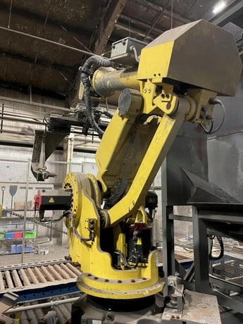 Eagle automated saw and knockout system, s/n 05027, with enclosure with light curtain, 2005 - Image 2