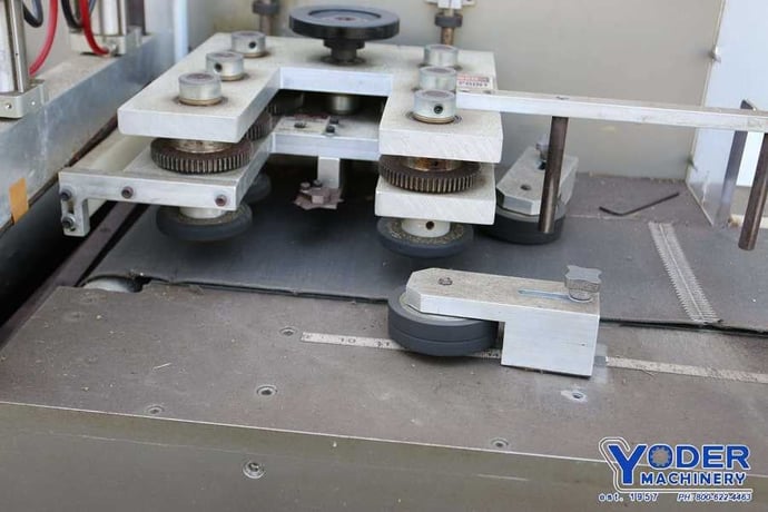System Packaging #1000-8, wrapper, 2"-8" material width, entry/exit conveyor, #70696 - Image 5