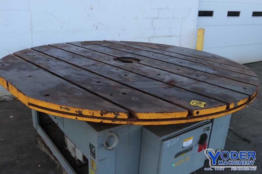 Aronson #FT200-B, welding table, 96" table diameter, 200000 lb. capacity, 10 HP, #72507 - Image 3