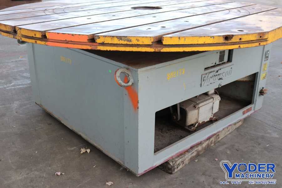 Aronson #FT200-B, welding table, 96" table diameter, 200000 lb. capacity, 10 HP, #72507 - Image 4