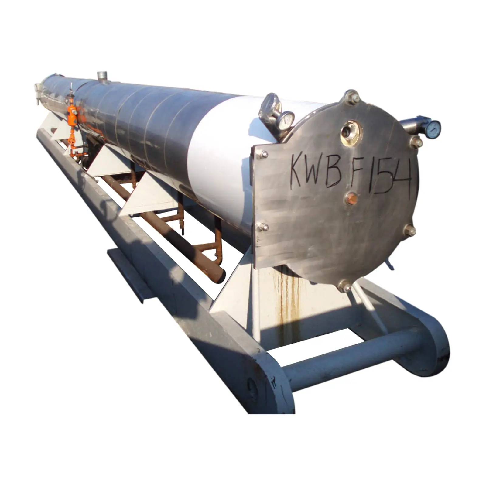 200 Ton, Morris and Associates WRC-RA-3200HHS, Water Chiller, 10 passes, 466 sq.ft., 3" diameter x 33' tube - Image 1