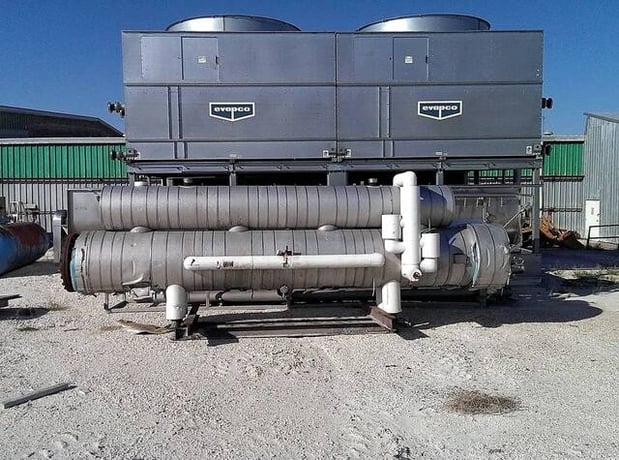 150 Ton, Vilter, Ammonia Shell & Tube Liquid Chiller, 6 passes, 1.25" tube diameter, 4" port - Image 3