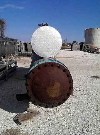 150 Ton, Vilter, Ammonia Shell & Tube Liquid Chiller, 6 passes, 1.25" tube diameter, 4" port - Image 8