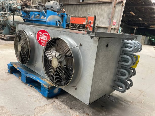 2 Fans, Vilter LP-10-63-1/3-FA, Ammonia Evaporator Coil - 5 TR, Low Temperature, 0.3 HP, 7200 CFM, 720 FPM - Image 3