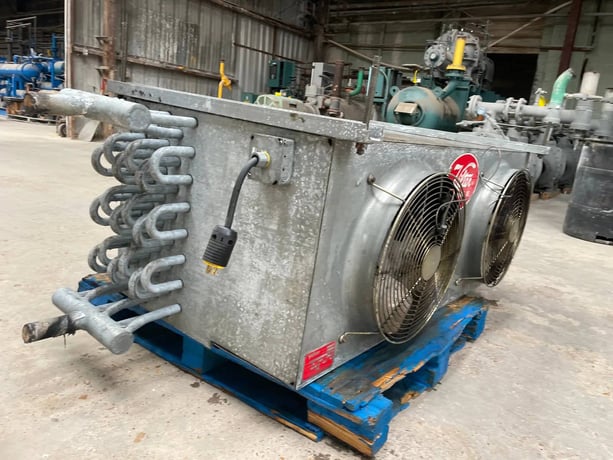 2 Fans, Vilter LP-10-63-1/3-FA, Ammonia Evaporator Coil - 5 TR, Low Temperature, 0.3 HP, 7200 CFM, 720 FPM - Image 9