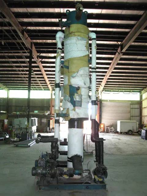 222 gallons, RVS, Recirculating System, 24" diameter x 10' 5" H tank, 20 GPM pump, 2/3 HP motors, 1999 - Image 4