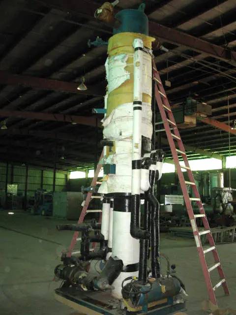 222 gallons, RVS, Recirculating System, 24" diameter x 10' 5" H tank, 20 GPM pump, 2/3 HP motors, 1999 - Image 5