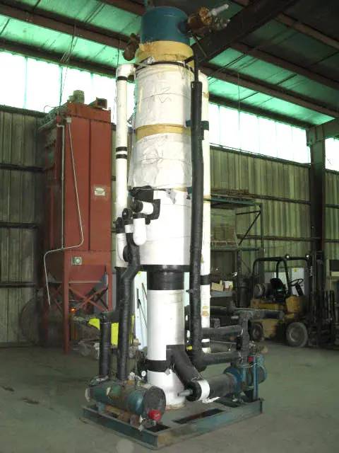 222 gallons, RVS, Recirculating System, 24" diameter x 10' 5" H tank, 20 GPM pump, 2/3 HP motors, 1999 - Image 6