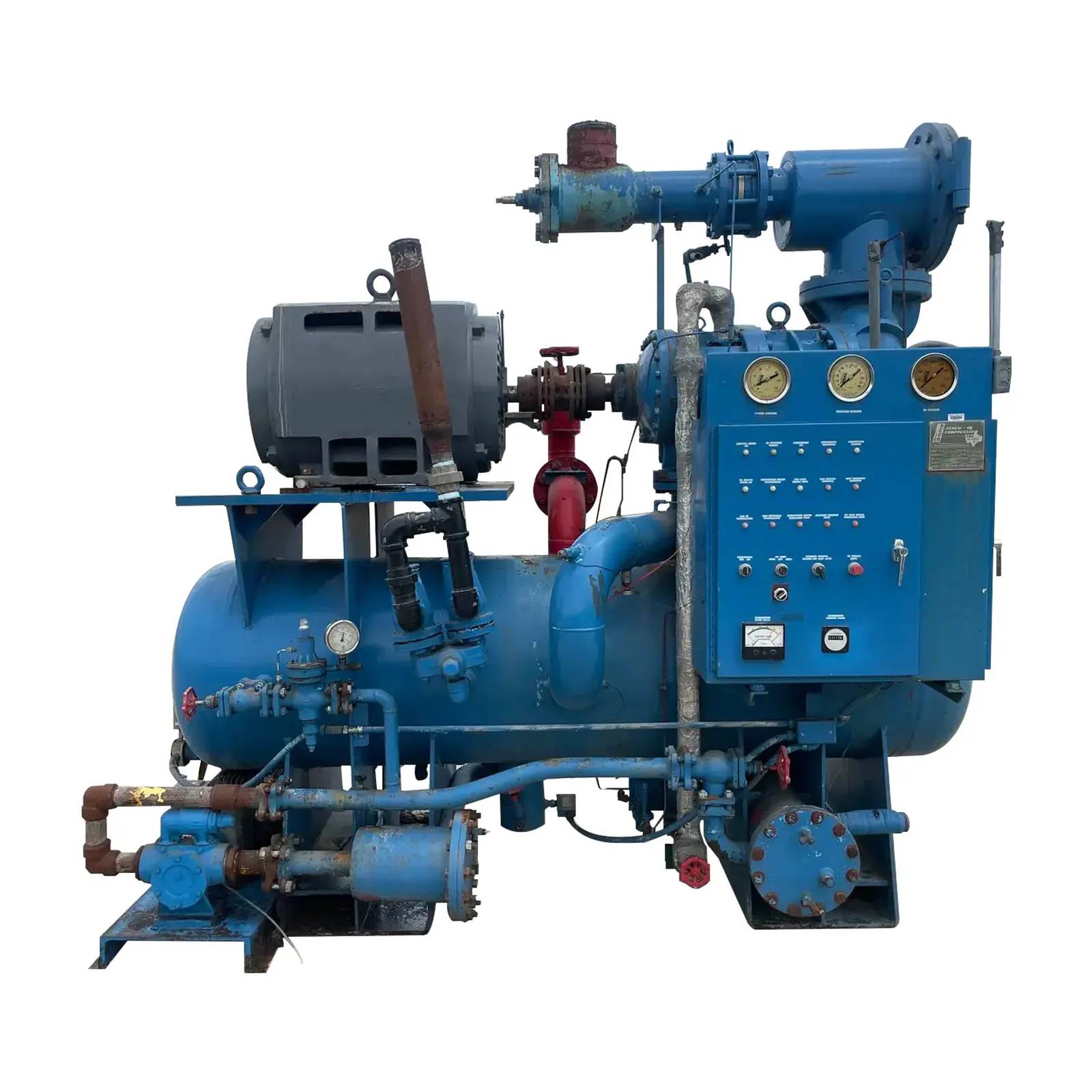 450 HP RECO 250SG-MX-3.6, Rotary Screw Compressor Package, 460 V, 3600 max RPM, 250 psig, 44176.6 hours, 1977 - Image 1