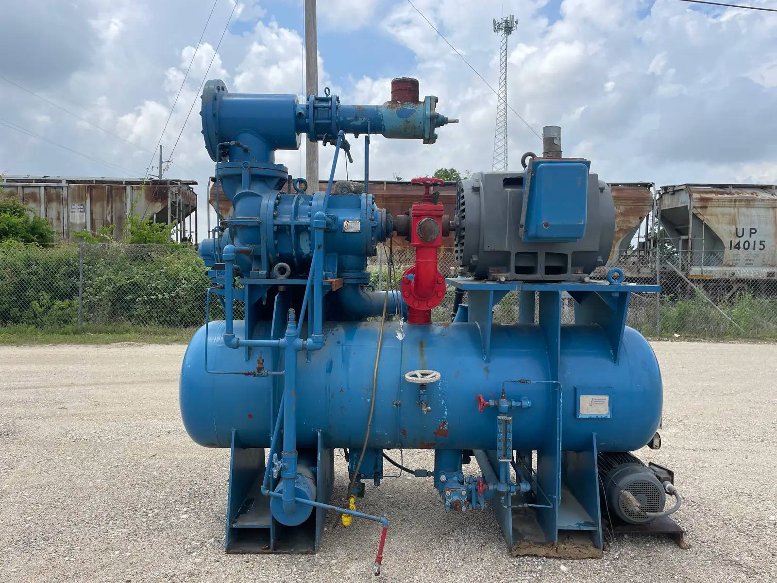 450 HP RECO 250SG-MX-3.6, Rotary Screw Compressor Package, 460 V, 3600 max RPM, 250 psig, 44176.6 hours, 1977 - Image 7