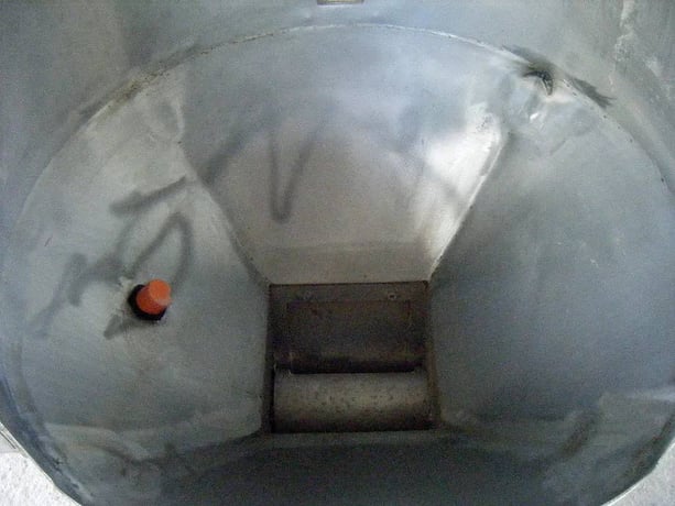60 gallon Stainless Steel Cyclone Tank with Airlock, 2' inside diameter x 2' 8" straight wall, 1' 5" width x - Image 10