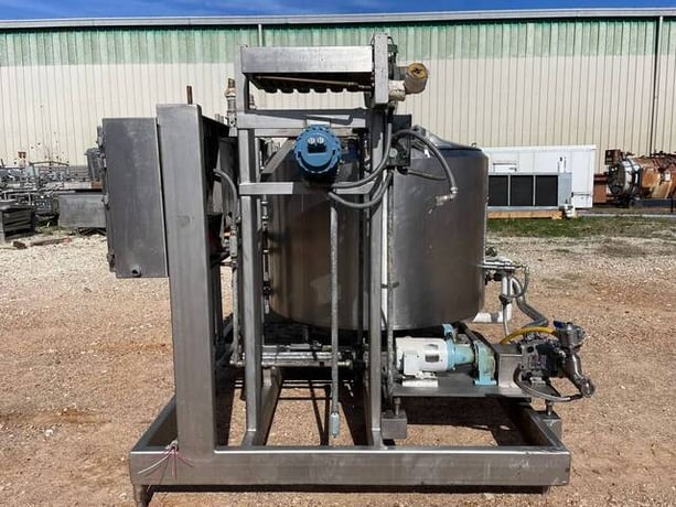 300 gallon Waukesha Cherry Burrell, Process Mixing Agitator Tank Package, 300 GPM, 100 psi, 1997 - Image 9