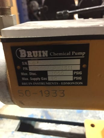 Bruin #BR5007LP-3511, Chemical Pump, max discharge 3000 psig, max supply 50 psig, new - Image 3