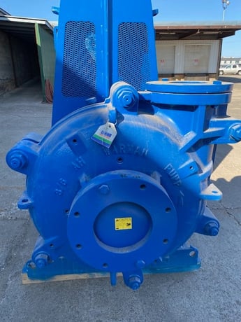 Warman #AH Horizontal Slurry Pumps, 8" x6" size, on steel skid, unused surplus (4 available) - Image 2