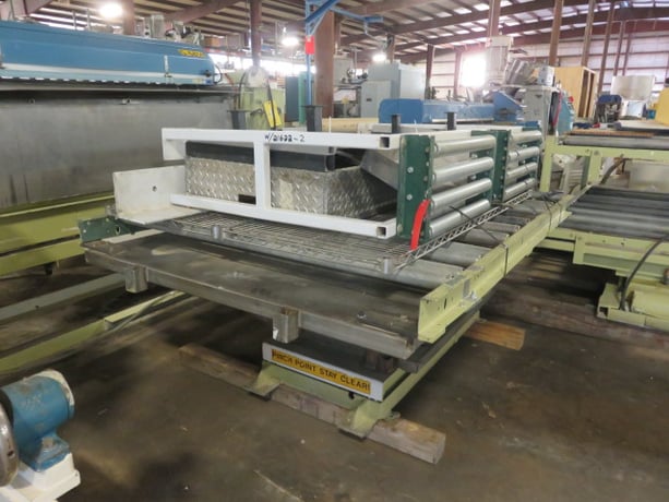 60" Rosenthal sheeter, 6' rolling conveyor, 6' slide conveyor - Image 3