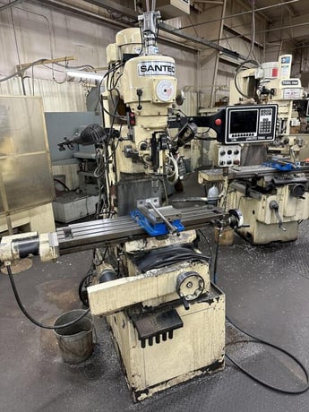 Santec #RB-10 Proto Trak MX2, CNC vertical mill, 9" x42" table, 3 HP, 1994 - Image 1
