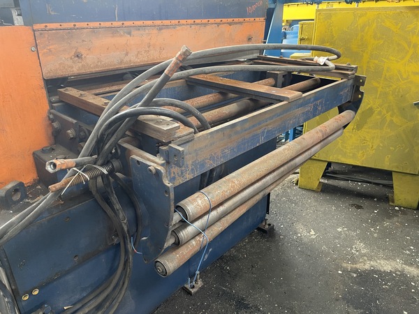 48" x 6" Bradbury, powered slitter with straightener, 7 rolls, manual adjustments, #71779 - Image 6
