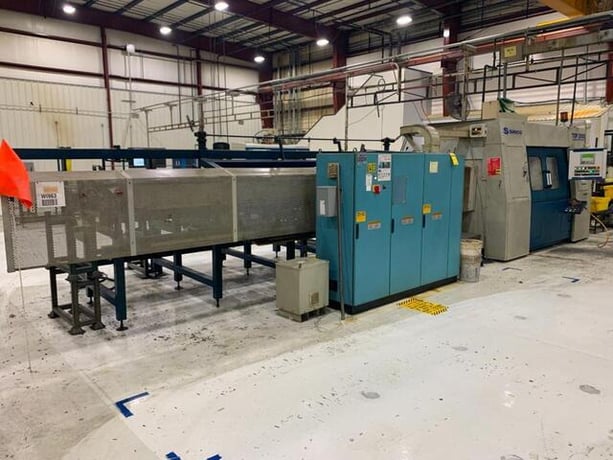 Sinico Sin-O-Matic #TOP2000, twin spindle CNC cutting machine, 2004 - Image 2