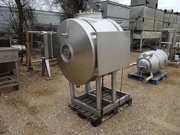 150 gallon Alfa-Laval Aseptic Stainless Steel Tank, vertical, S/N 31802-353 - Image 6