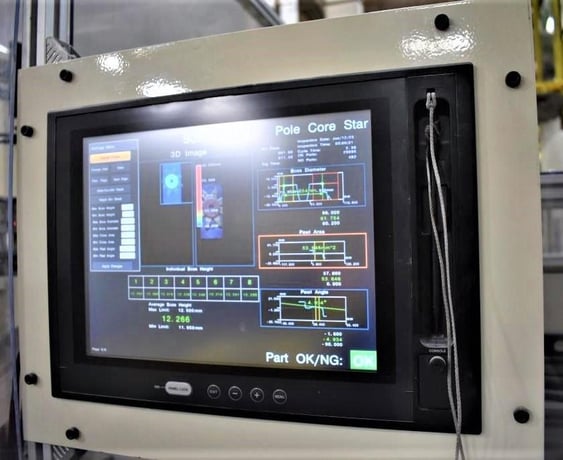 1200 Ton, Minster #E2-1200-120-60, eccentric geared straight-side transfer press, 12" stroke, 44" SH - Image 10