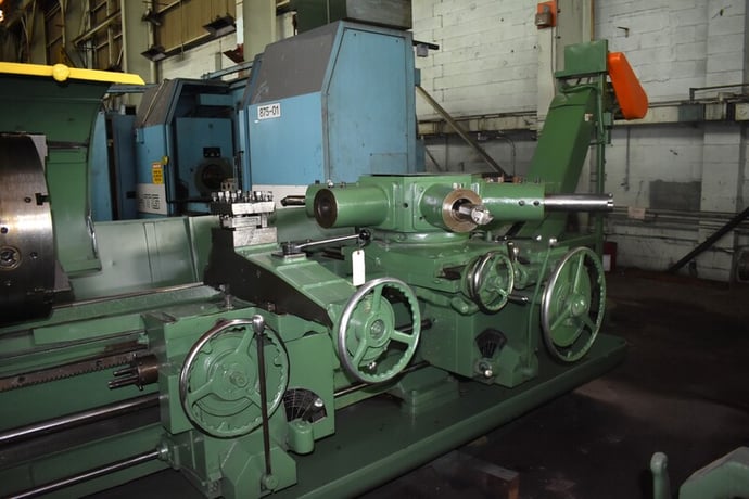 No. 4A Warner & Swasey, M3550, square head, saddle type turret lathe, 29.5" swg o/bed ways, 9.3" spdl hole - Image 3