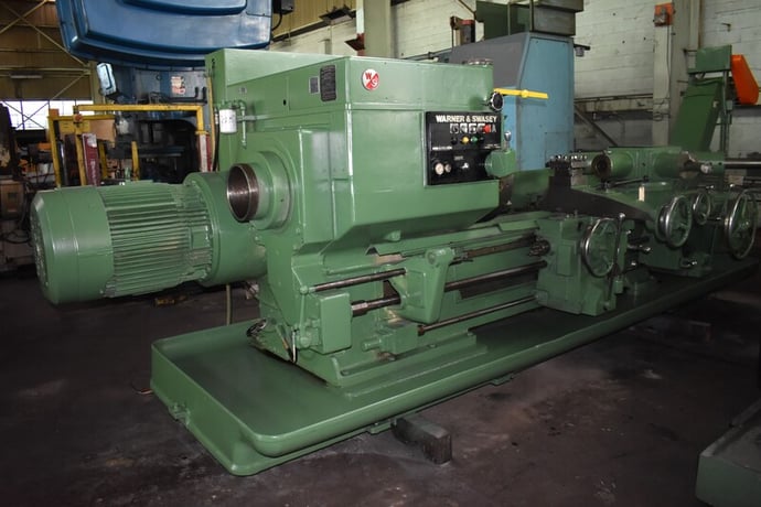No. 4A Warner & Swasey, M3550, square head, saddle type turret lathe, 29.5" swg o/bed ways, 9.3" spdl hole - Image 7