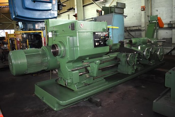 No. 4A Warner & Swasey, M3550, square head, saddle type turret lathe, 29.5" swg o/bed ways, 9.3" spdl hole - Image 8