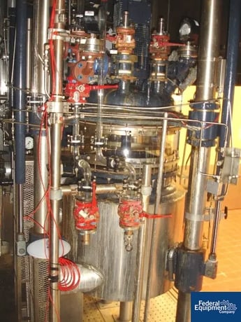 42 gallon R & M Italia Reactor Train, Glass, 160 liter, removable dish top, dish bottom - Image 5