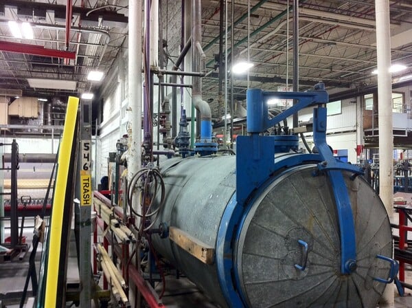 36" x 84" Scholz, 254 psi, 302&deg;F, indirect steam heat, water cooled, 1986 - Image 6