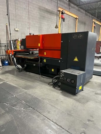 22 Ton, Amada #Pega-244, CNC turret punch, 40" x40" sheets, Amadan 04PC, ball transfer table, (2) work - Image 4