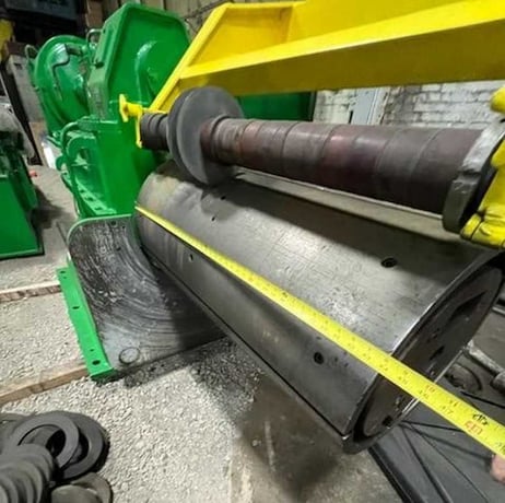 36" x 5" SPM, slitting line, 20000 lb., 16"-20" ID, entry & exit passline roll, hydraulic expansion - Image 4