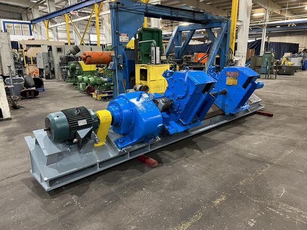 Butech #M217-SC: SC500-1, dual rotary scrap chopper, 72" width,.375" thick, R to L, 40 HP drive, 1995 - Image 1