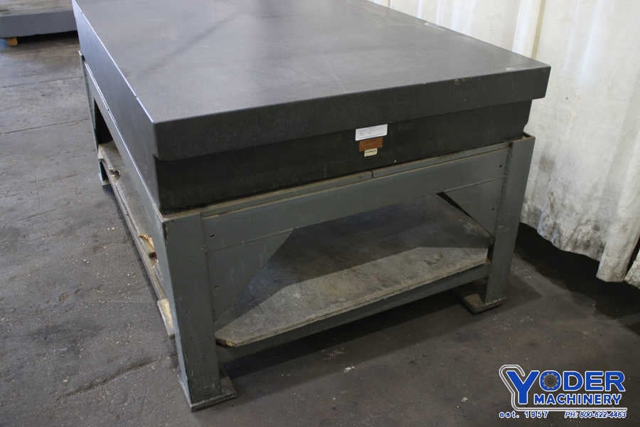 72" x 48" x 12", Rahn, gray granite plate, #75769 - Image 3